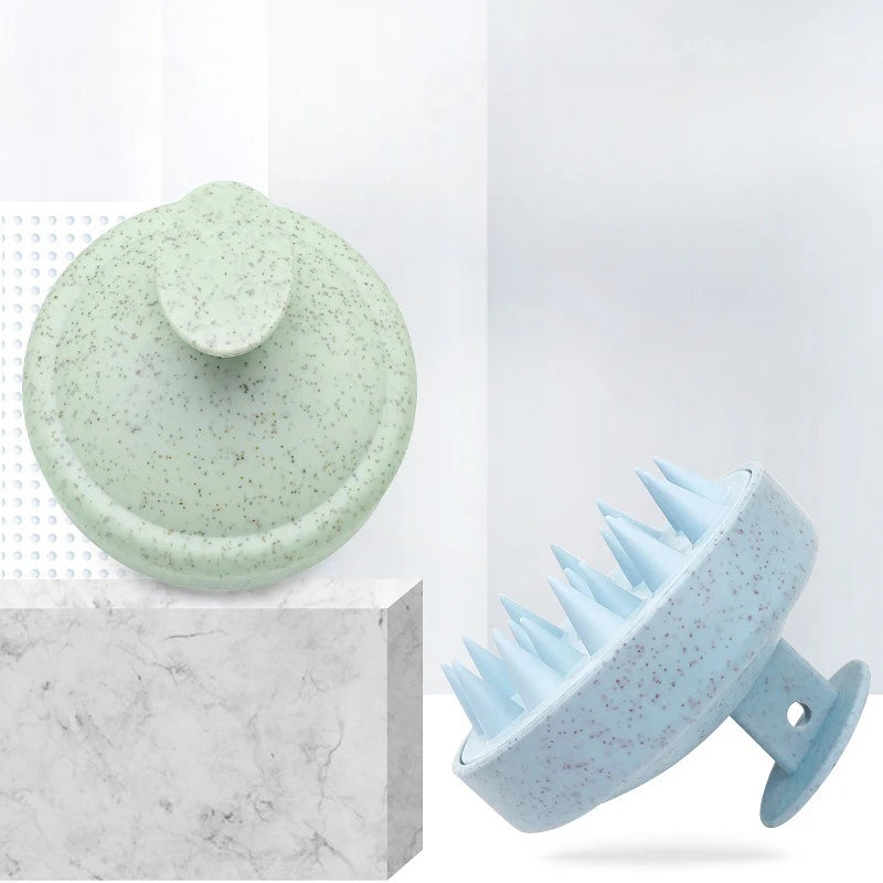 Silicone Shampoo Brush Head Scalp Massage Comb