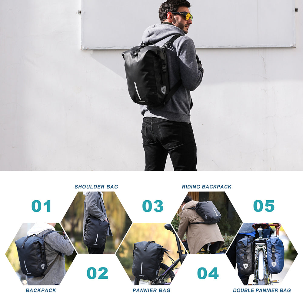 Sacoche de vélo étanche Rhinowalk 20L