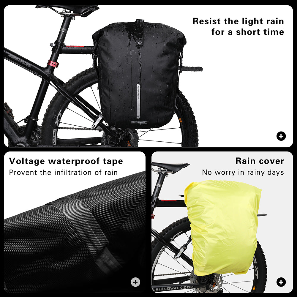 Rhinowalk Wasserdichte Fahrradtasche 20L