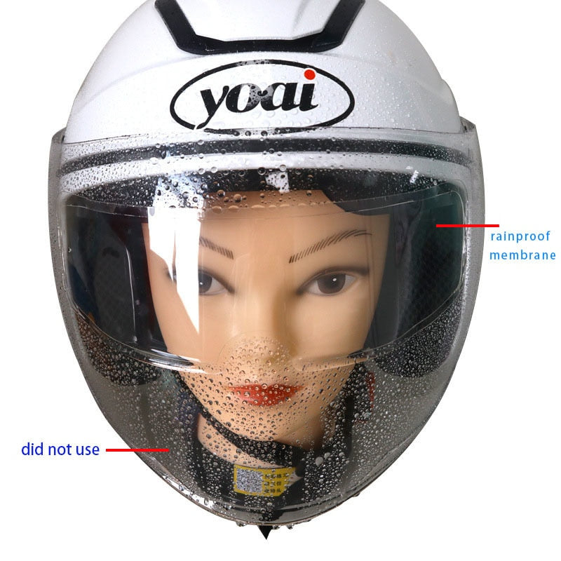 Universelle Motorradhelm-Antibeschlagfolie und Regenschutzfolie