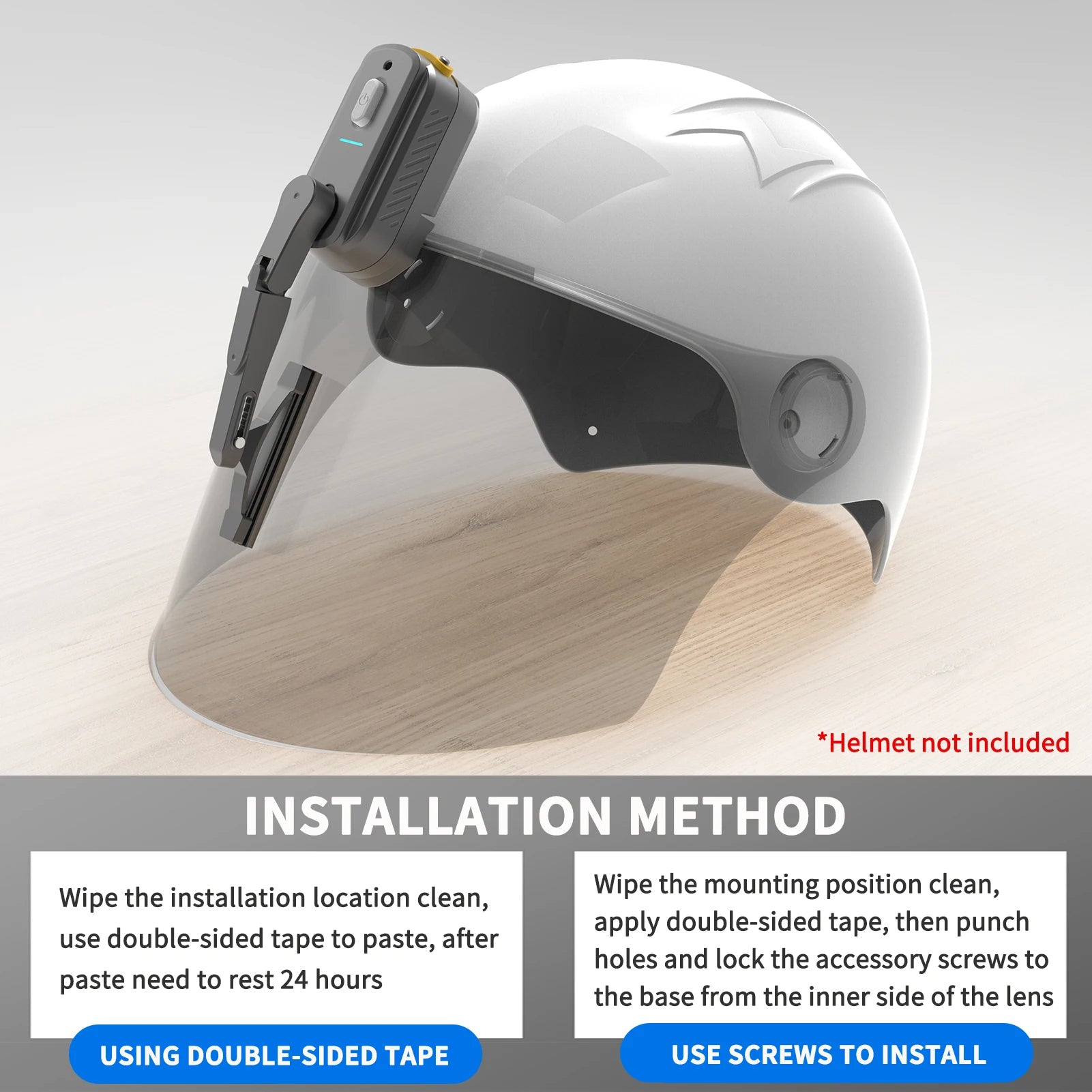 Motorradhelm-Visierwischer