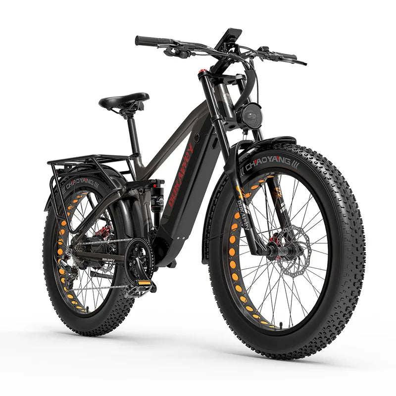 Vélo électrique Dukawey silvertip8 1000W 26 pouces tout suspendu VTT électrique 52V 20Ah vélo électrique VTT VAE fatbike électrique
