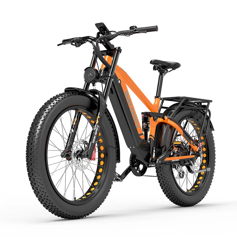 Vélo électrique Dukawey silvertip8 1000W 26 pouces tout suspendu VTT électrique 52V 20Ah vélo électrique VTT VAE fatbike électrique