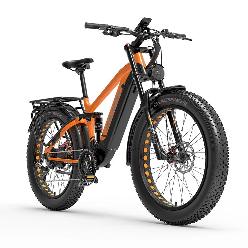 Vélo électrique Dukawey silvertip8 1000W 26 pouces tout suspendu VTT électrique 52V 20Ah vélo électrique VTT VAE fatbike électrique