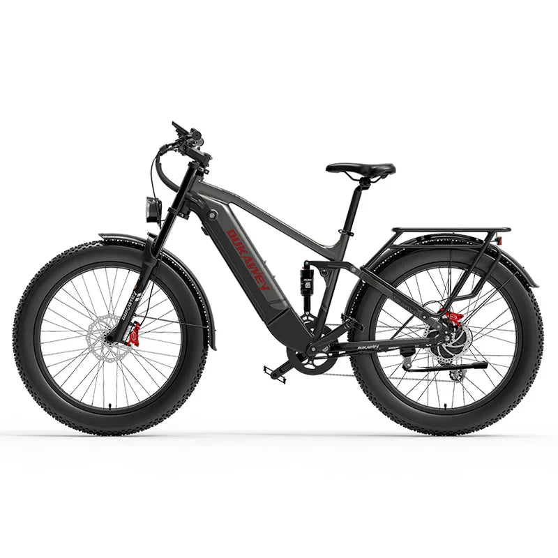 Vélo électrique Dukawey silvertip8 1000W 26 pouces tout suspendu VTT électrique 52V 20Ah vélo électrique VTT VAE fatbike électrique
