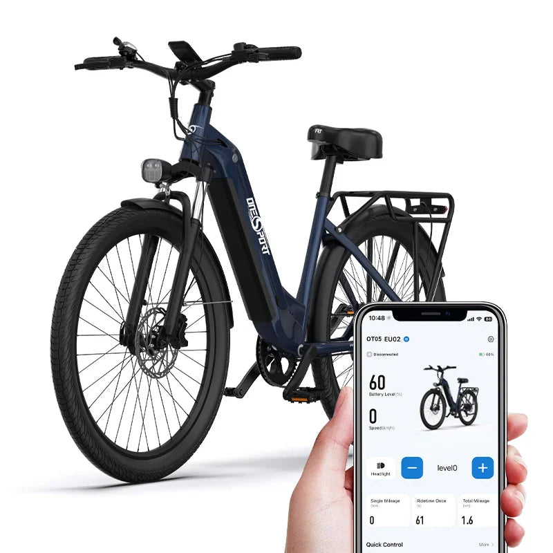 Expédition rapide depuis l'entrepôt européen, prise en charge de l'expédition en un clic et de la personnalisation Vélo électrique de ville Onesport OT05
