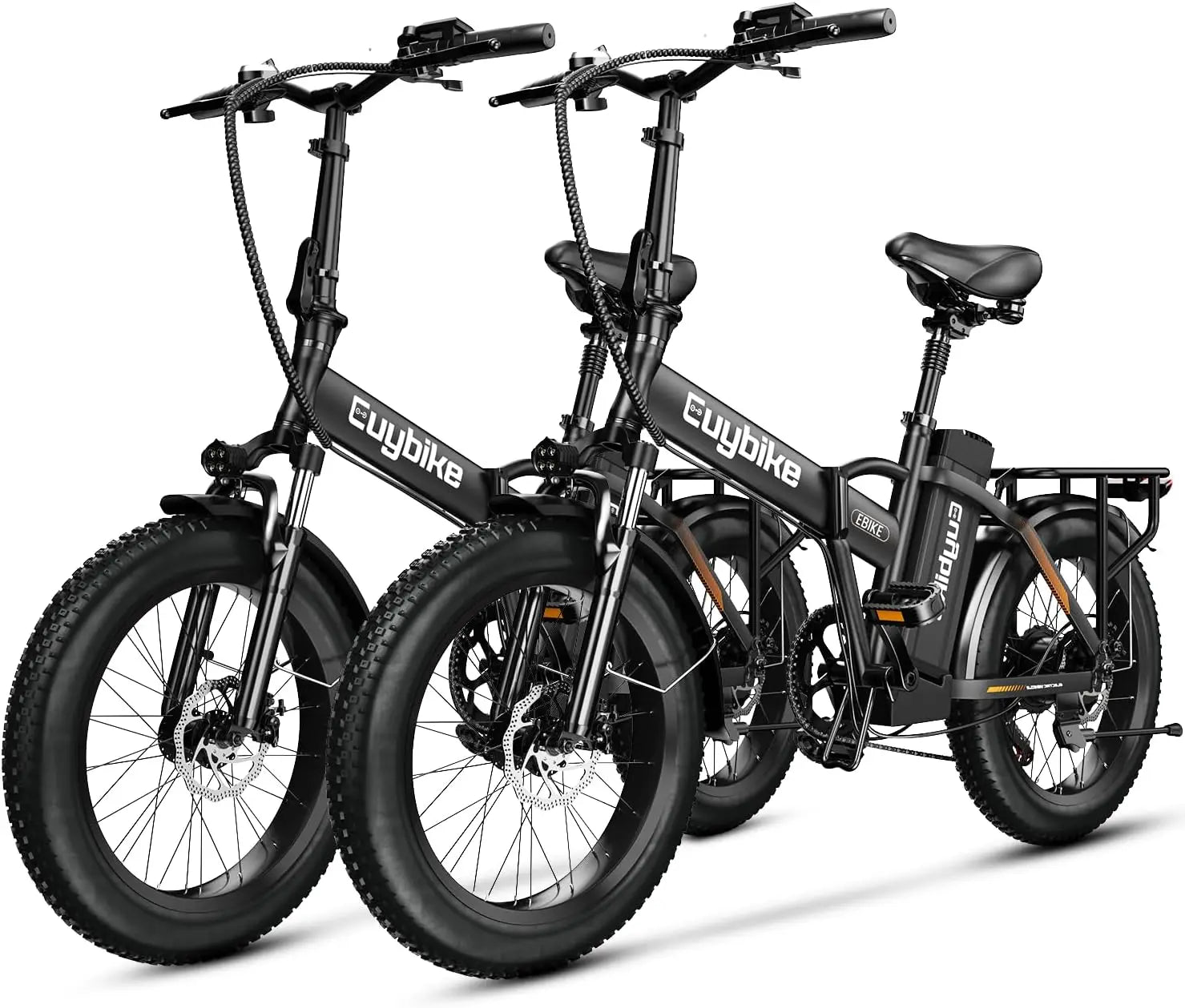 1000W hopfällbar, 48V 20AH stort löstagbart batteri E, 30 MPH, 80 Miles Max räckvidd, 20" Fat Tire Elcykel