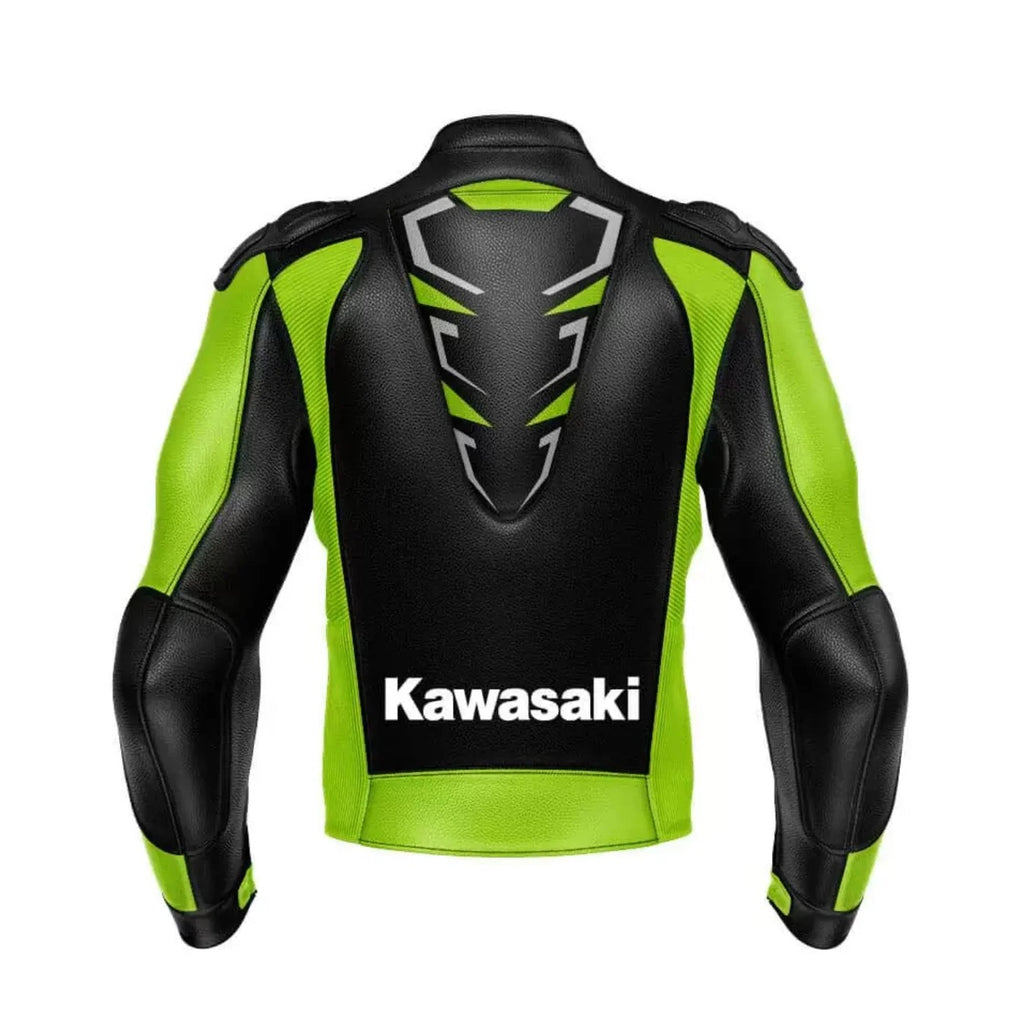 NEON MOTORCYCLE LEATHER RACING JACKET