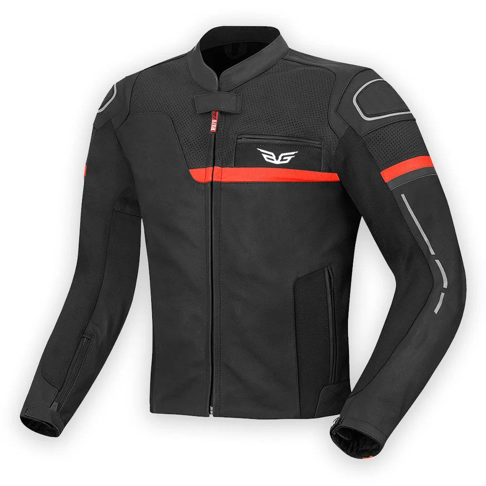 Berik Sportivo Motorcycle Leather Jacket - 4X-LARGE