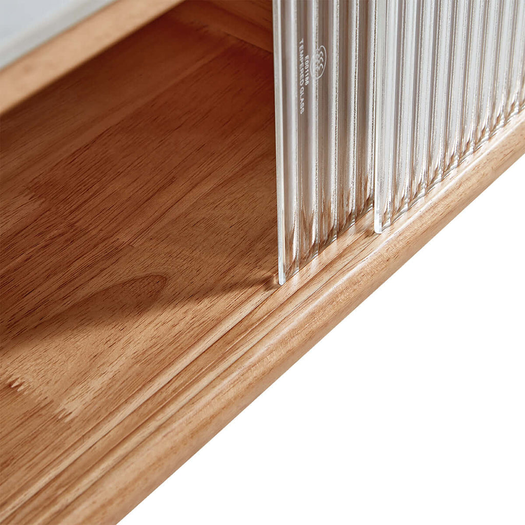 Four Seasons Solid Wood and White Coffee Table