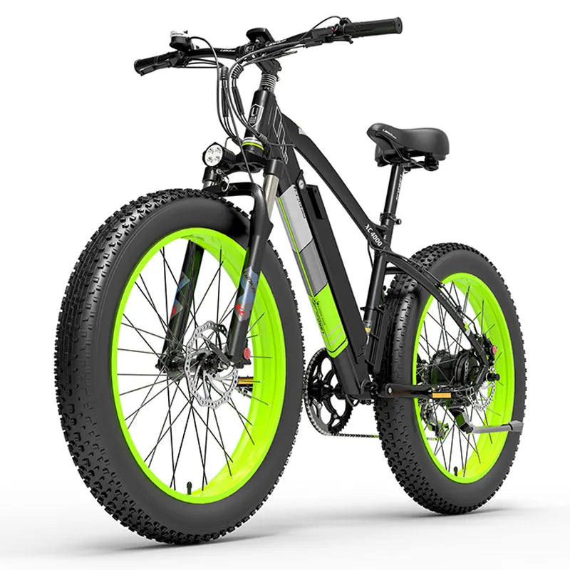 Vélo électrique tout-terrain XC4000 1000W à pneus larges 26 pouces VTT électrique 48V 17,5ah