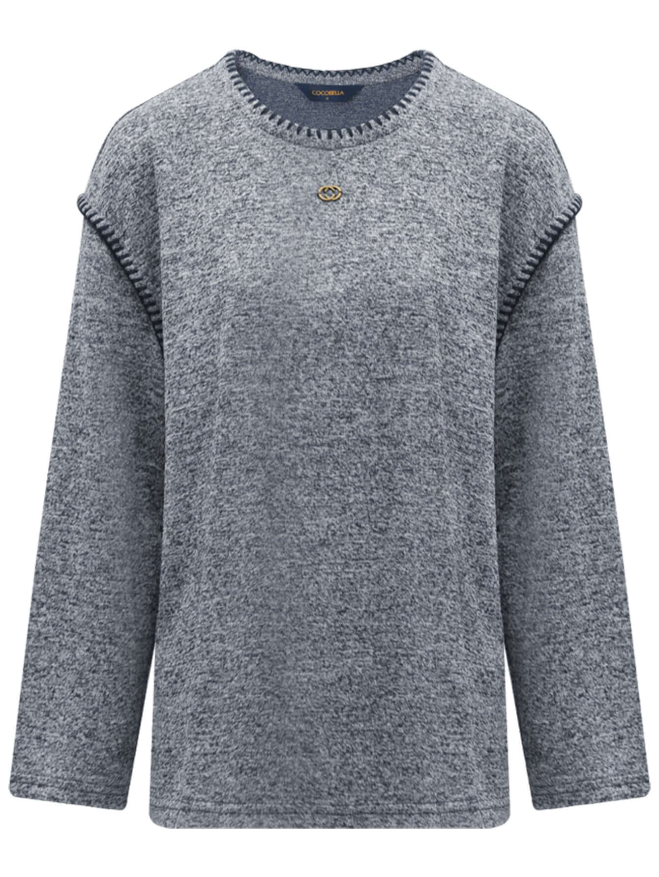 Long Sleeve Tee with Contrast Stitching