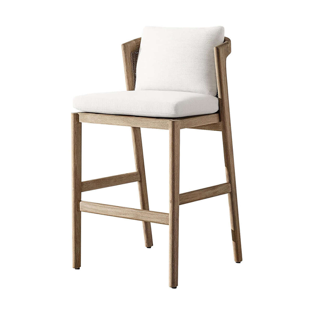 Malta Teak Bar Chair