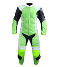 MOTORCYCLE NEON LEATHER RACING SUIT - XXXXL