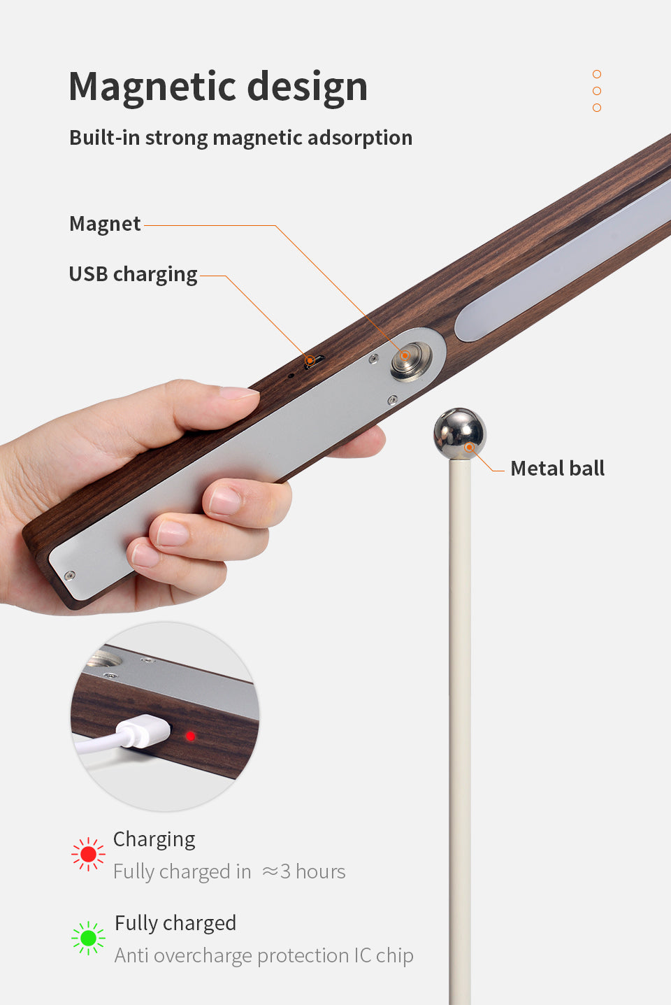 Perch Solid Wood Eye Protecting Table Lamp