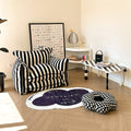 Playful Mind Striped Lazy Sofa Chair