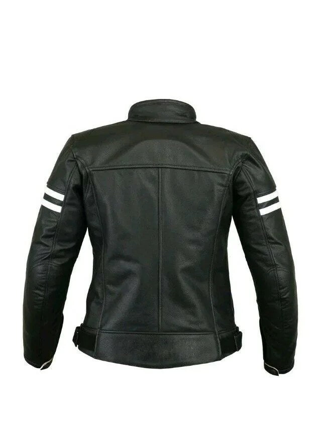 WOMEN MOTORCYCLE LEATHER RACING JACKET