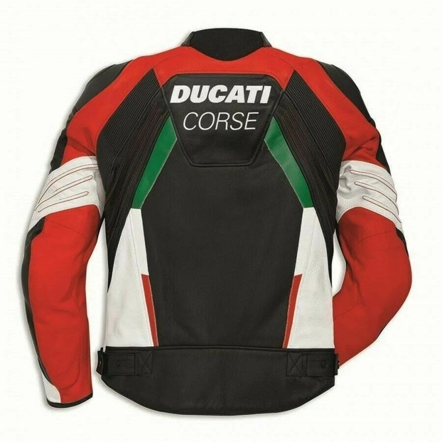 DUCATI MOTORCYCLE LEATHER RACING JACKET